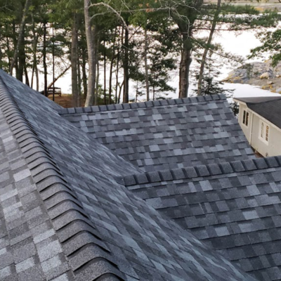 Gray roof. Gray roof.